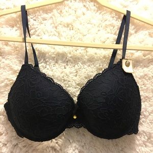 🆕Adrienne Vittadini, Navy Blue Bra Size: 38C